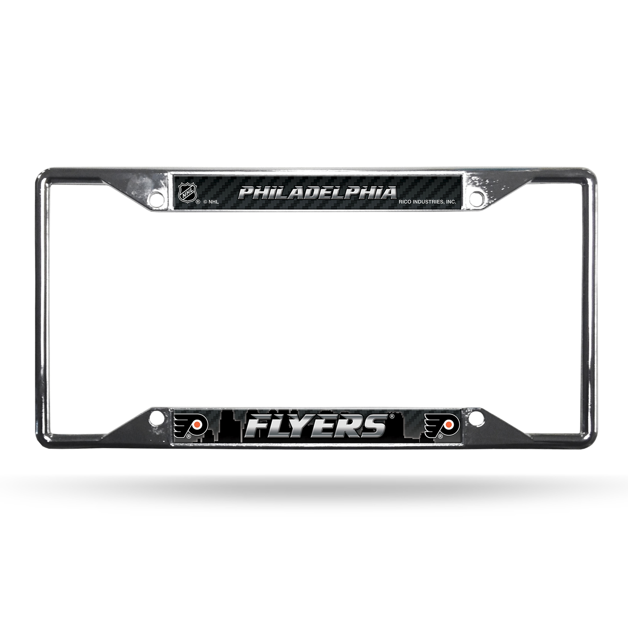 Philadelphia Flyers License Plate Frame Chrome EZ View - Special Order