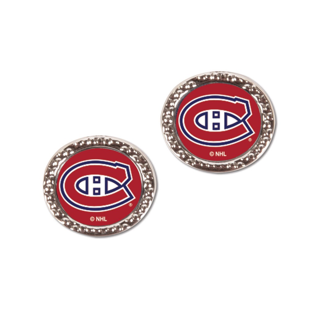 Montreal Canadiens Earrings Post Style - Special Order