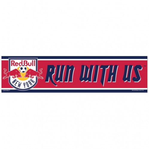 New York Red Bulls Decal 3x12 Bumper Strip Style - Special Order