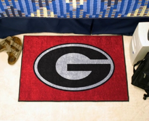 Georgia Bulldogs Rug - Starter Style (Red), "G" Design - Special Order