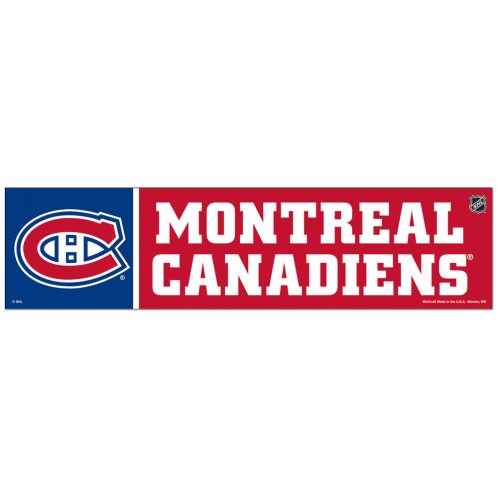 Montreal Canadiens Decal 3x12 Bumper Strip Style - Special Order