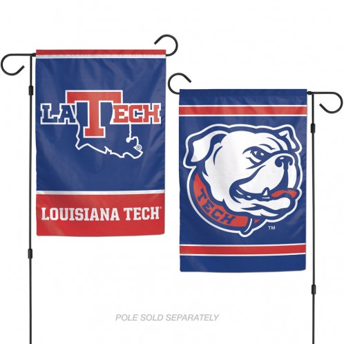Louisiana Tech Bulldogs Flag 12x18 Garden Style 2 Sided - Special Order