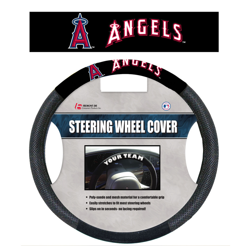 Los Angeles Angels Steering Wheel Cover Mesh Style CO