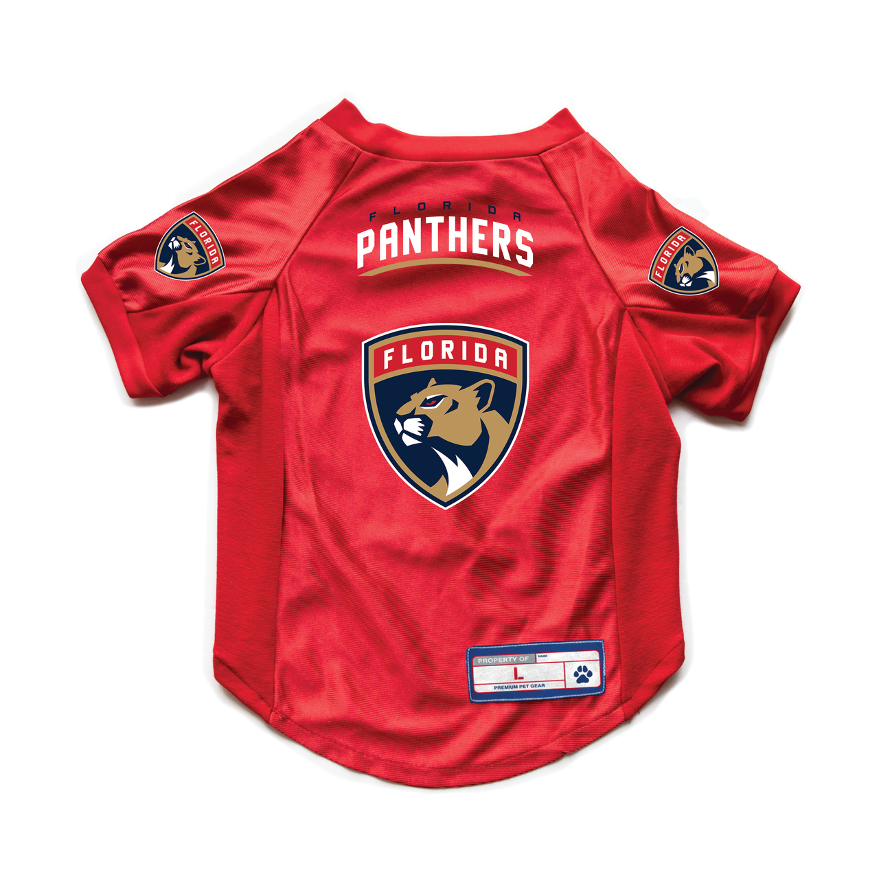Florida Panthers Pet Jersey Stretch Size L - Special Order
