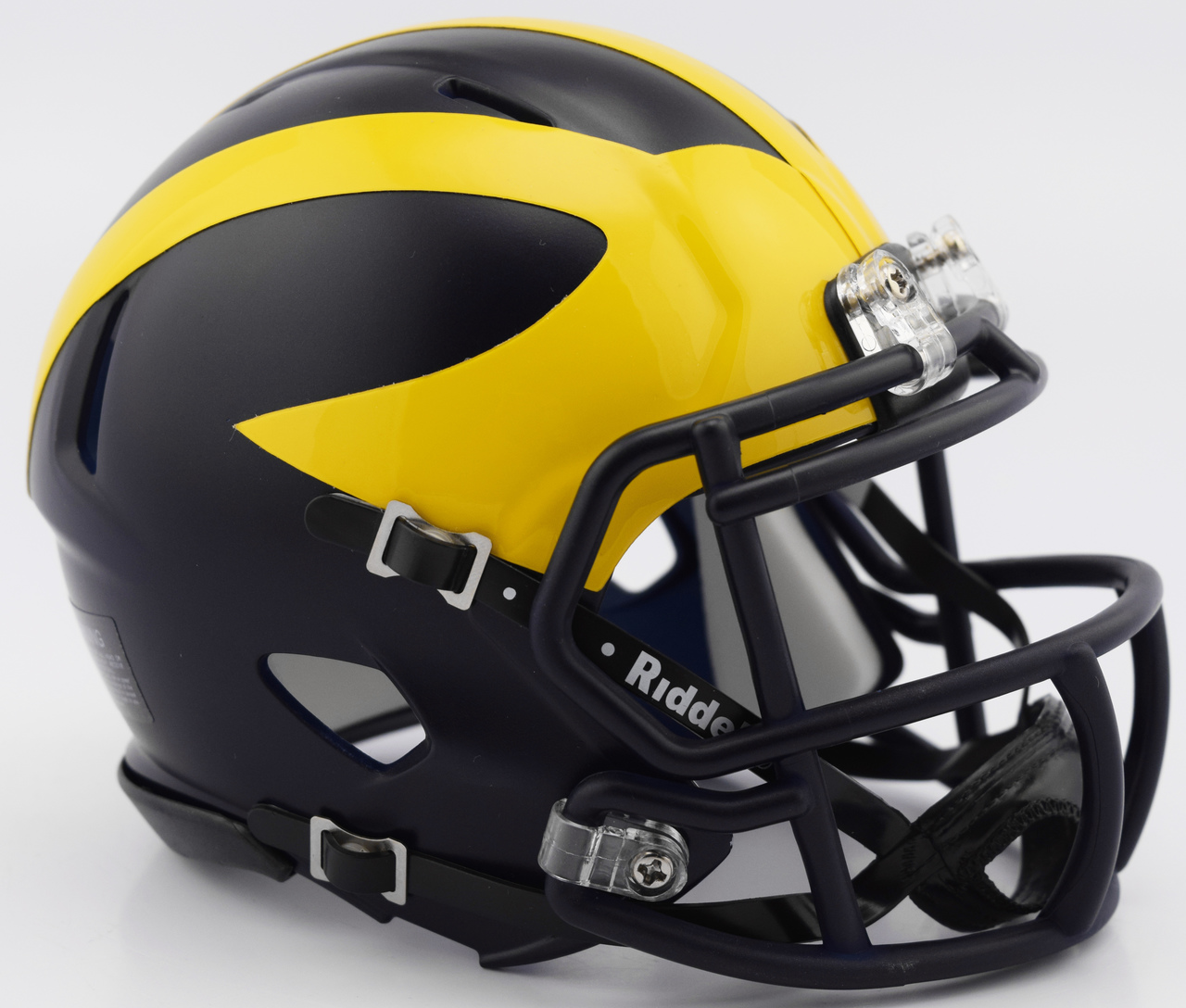 Michigan Wolverines Helmet Riddell Replica Mini Speed Style Painted Design