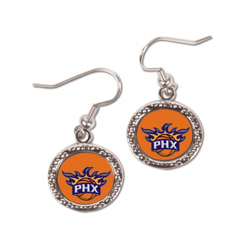 Phoenix Suns Earrings Round Style - Special Order