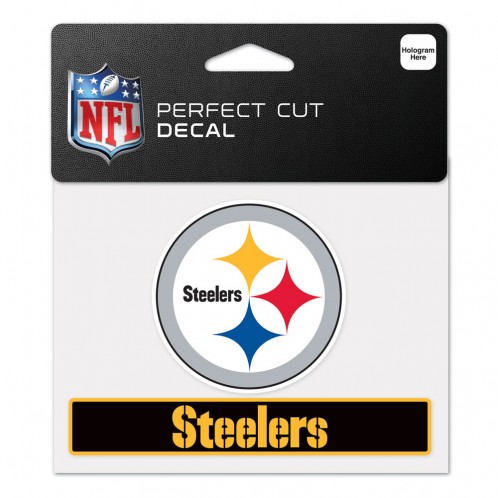 Pittsburgh Steelers Decal 4.5x5.75 Perfect Cut Color