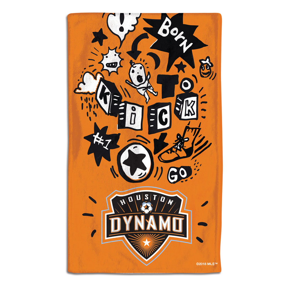 Houston Dynamo Baby Burp Cloth 10x17 Special Order