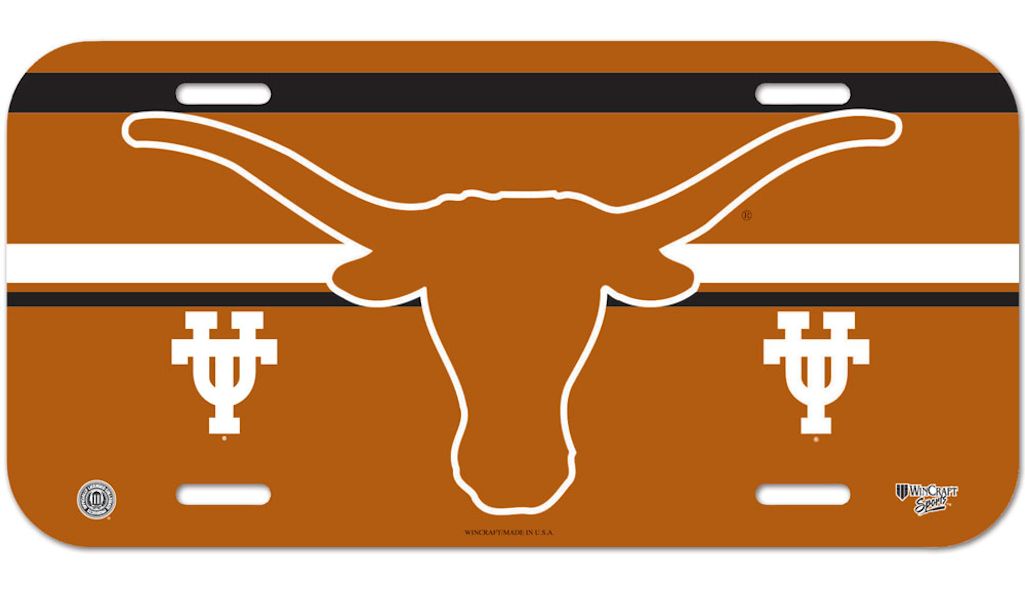 Texas Longhorns License Plate