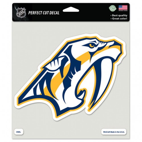 Nashville Predators Decal 8x8 Perfect Cut Color - Special Order