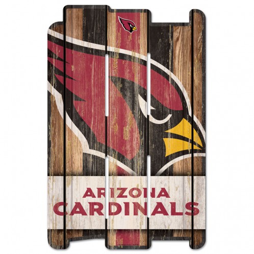 Arizona Cardinals Sign 11x17 Wood Fence Style