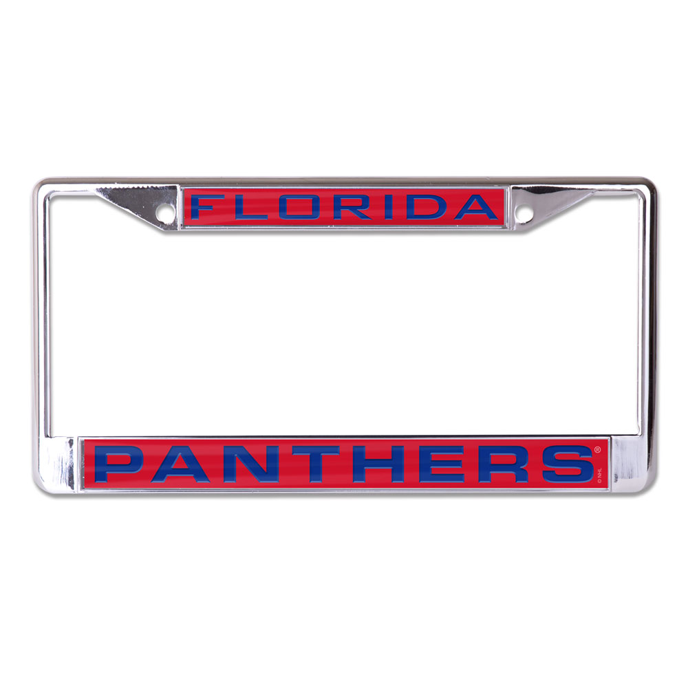 Florida Panthers License Plate Frame - Inlaid - Special Order