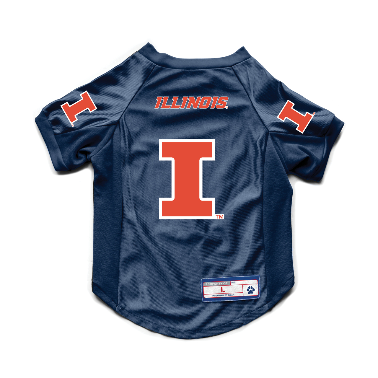 Illinois Fighting Illini Pet Jersey Stretch Size XS - Special Order