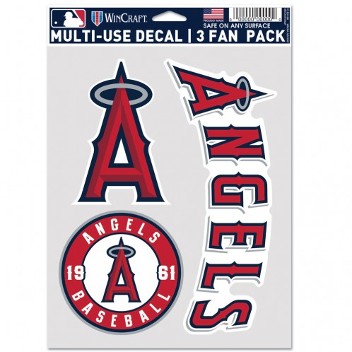 Los Angeles Angels Decal Multi Use Fan 3 Pack Special Order