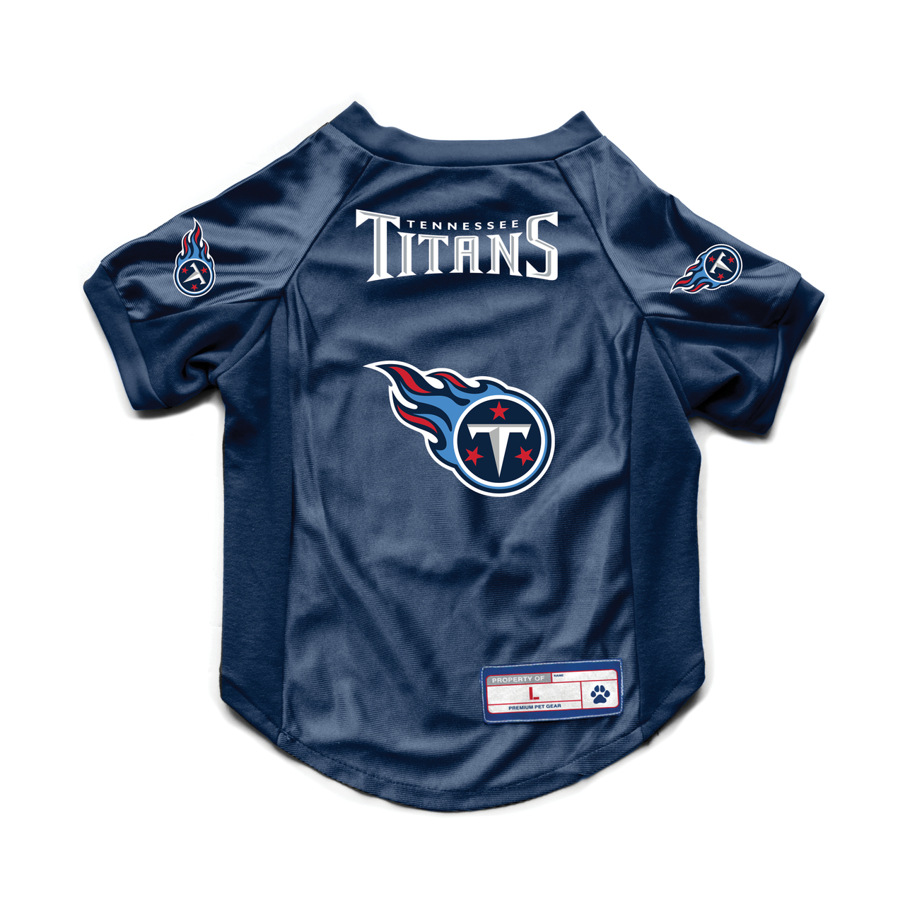 Tennessee Titans Pet Jersey Stretch Size L - Special Order