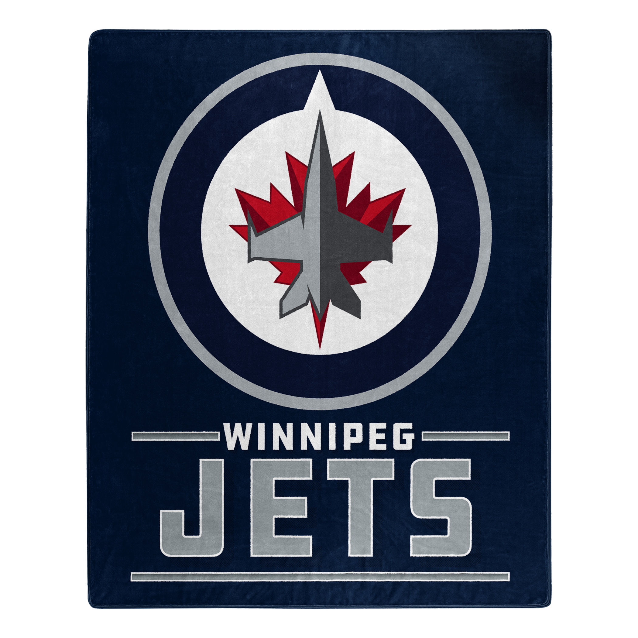 Winnipeg Jets Blanket 50x60 Raschel Interference Design - Special Order