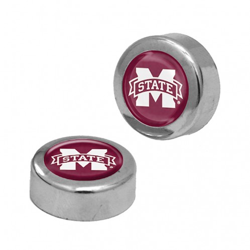Mississippi State Bulldogs Screw Caps Domed - Special Order