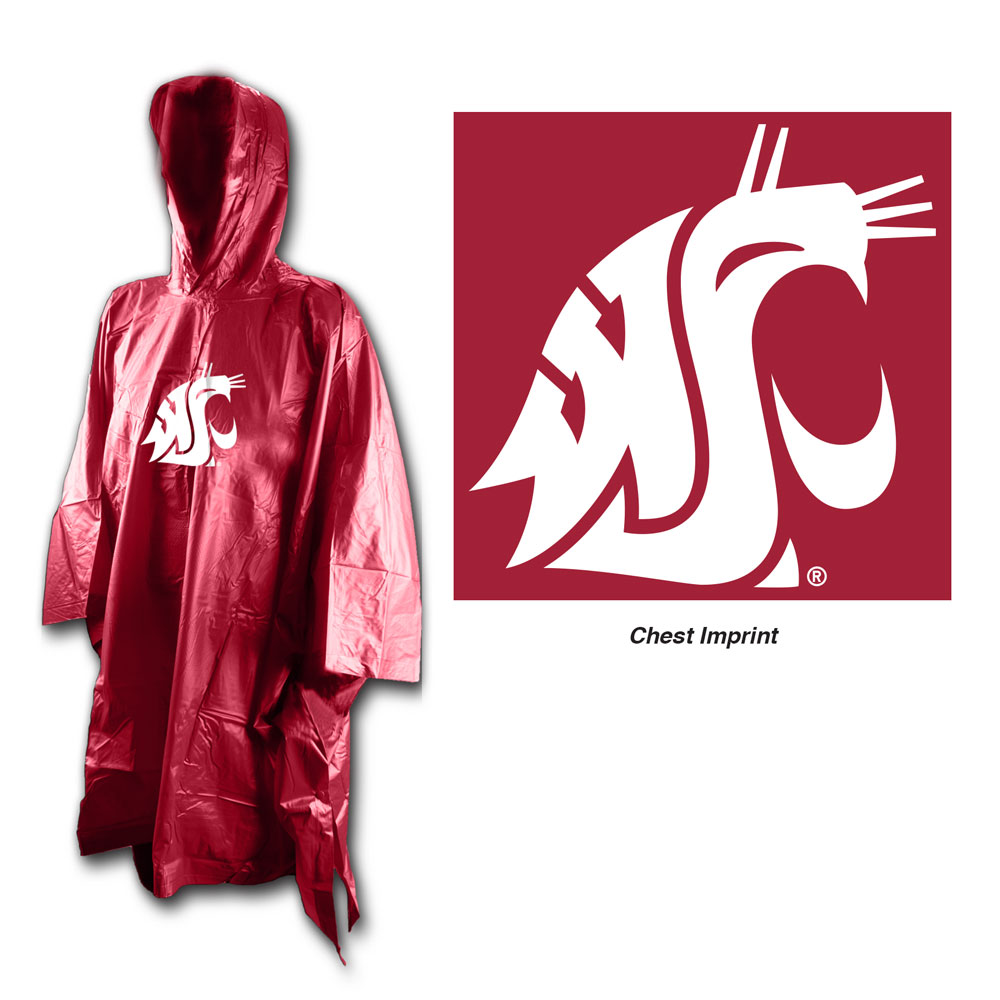 Washington State Cougars Rain Poncho Special Order