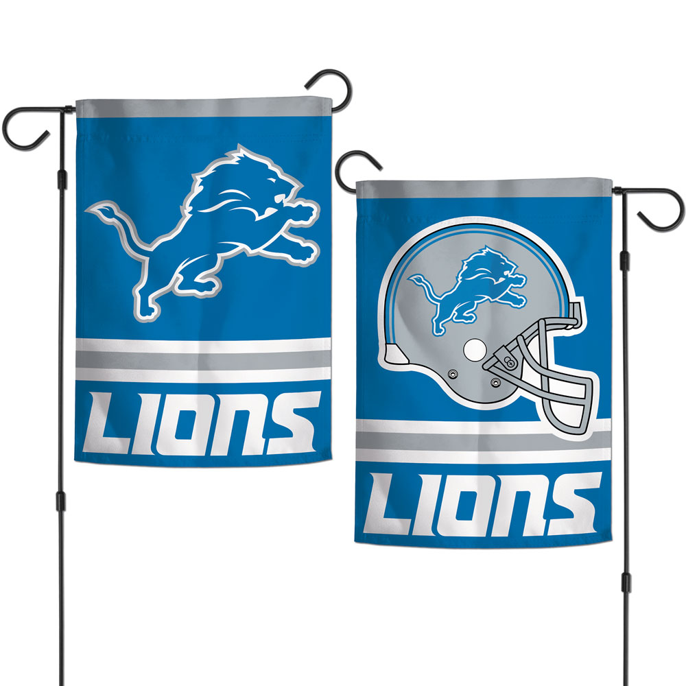 Detroit Lions Flag 12x18 Garden Style 2 Sided