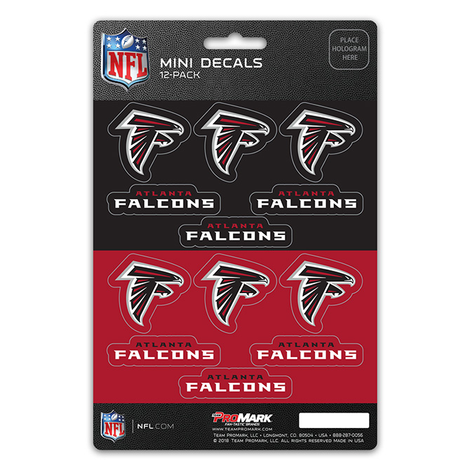 Atlanta Falcons Decal Set Mini 12 Pack