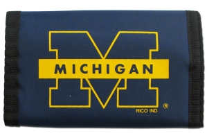 Michigan Wolverines Wallet Nylon Trifold