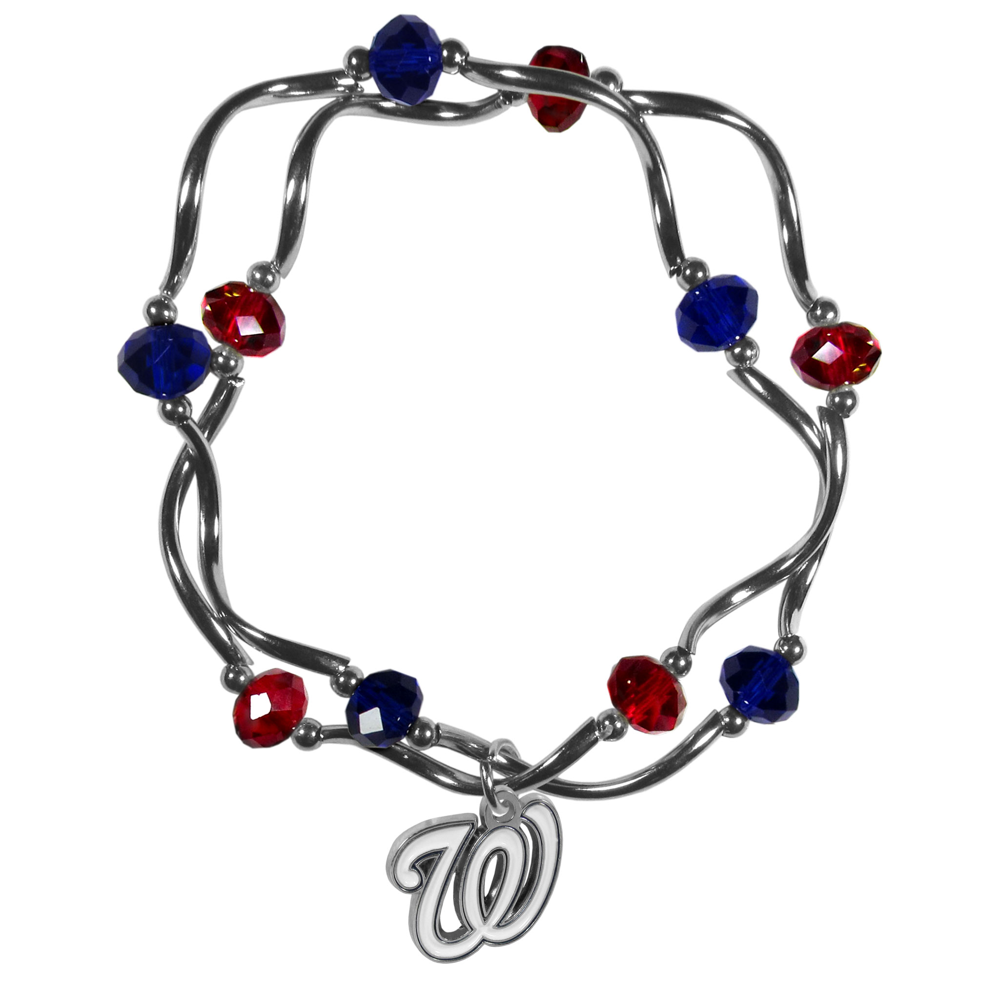 Washington Nationals Bracelet Colored Bead CO