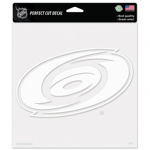 Carolina Hurricanes Decal 8x8 Perfect Cut White - Special Order