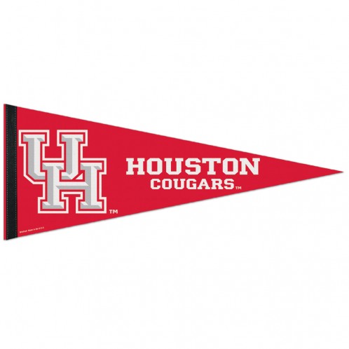 Houston Cougars Pennant 12x30 Premium Style - Special Order