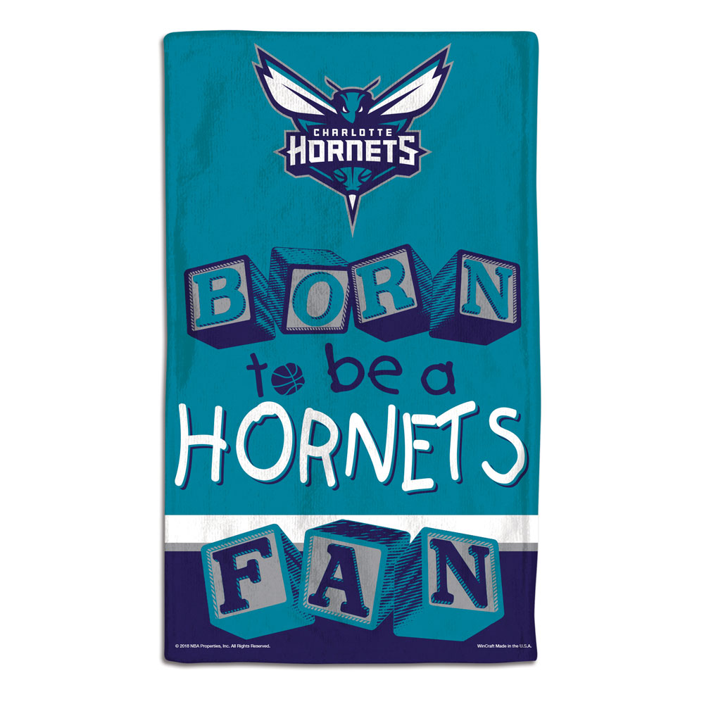 Charlotte Hornets Baby Burp Cloth 10x17 Special Order