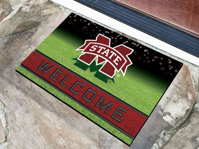 Mississippi State Bulldogs Door Mat 18x30 Welcome Crumb Rubber - Special Order