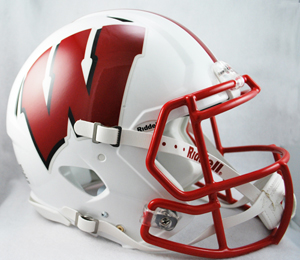 Wisconsin Badgers Helmet Riddell Authentic Full Size Speed Style - Special Order