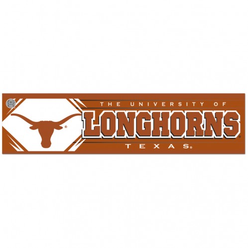 Texas Longhorns Decal 3x12 Bumper Strip Style - Special Order