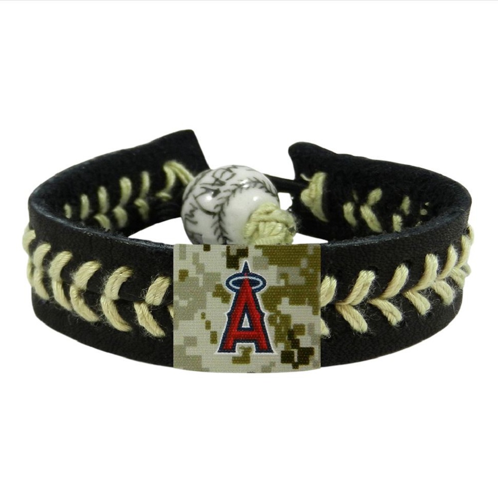 Los Angeles Angels Bracelet Team Color Baseball Camo CO