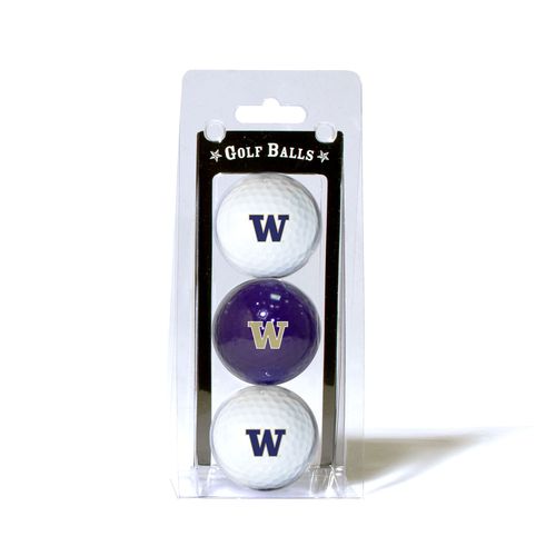 Washington Huskies 3 Pack of Golf Balls - Special Order