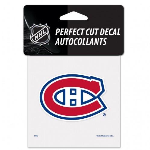 Montreal Canadiens Decal 4x4 Perfect Cut Color