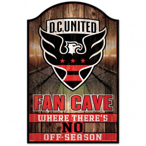 DC United Sign 11x17 Wood Fan Cave Design - Special Order