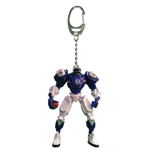 Indianapolis Colts Keychain Fox Robot 3 Inch Mini Cleatus CO