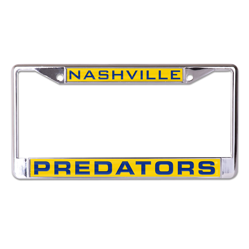 Nashville Predators License Plate Frame - Inlaid - Special Order