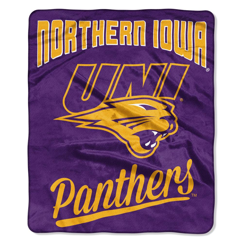 Northern Iowa Panthers Blanket 50x60 Raschel Alumni Design
