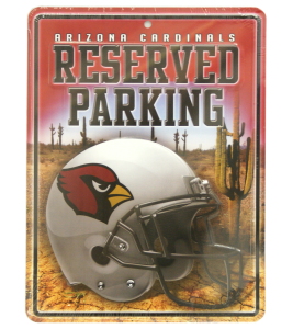 Arizona Cardinals Metal Parking Sign - Special Order