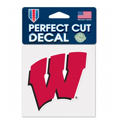Wisconsin Badgers Decal 4x4 Perfect Cut Color