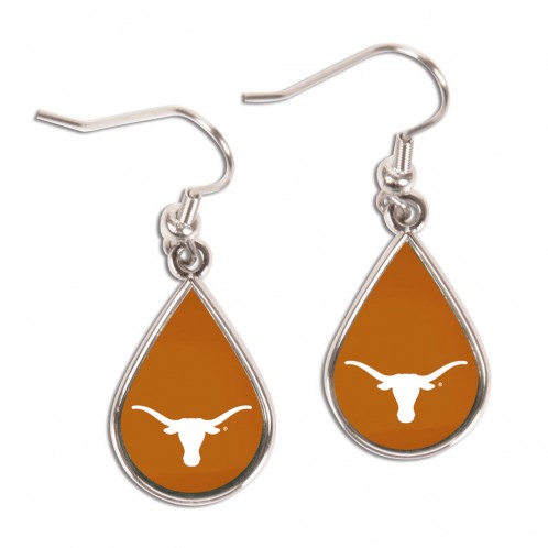 Texas Longhorns Earrings Tear Drop Style - Special Order