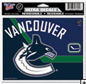 Vancouver Canucks Decal 5x6 Ultra Color - Special Order