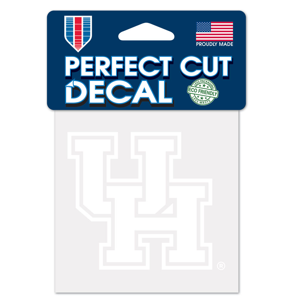 Houston Cougars Decal 4x4 Perfect Cut White - Special Order