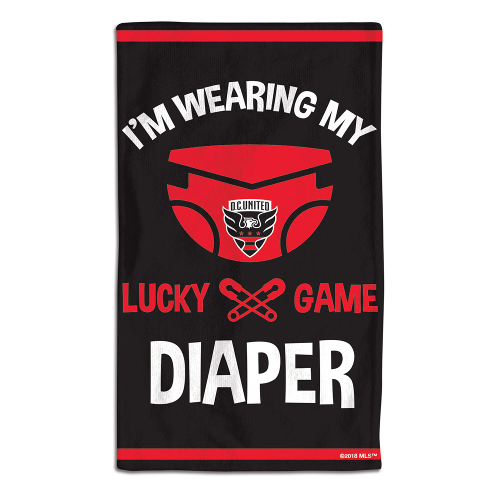 DC United Baby Burp Cloth 10x17 Special Order