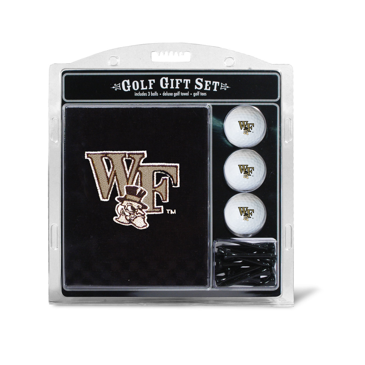 Wake Forest Demon Deacons Golf Gift Set with Embroidered Towel - Special Order