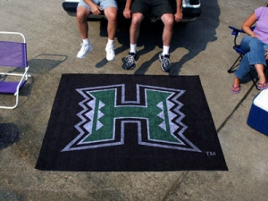 Hawaii Warriors Area Rug - Tailgater - Special Order