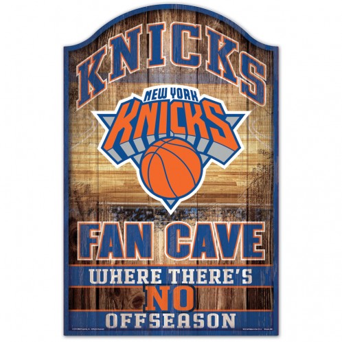 New York Knicks Sign 11x17 Wood Fan Cave Design - Special Order