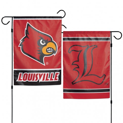 Louisville Cardinals Flag 12x18 Garden Style 2 Sided - Special Order