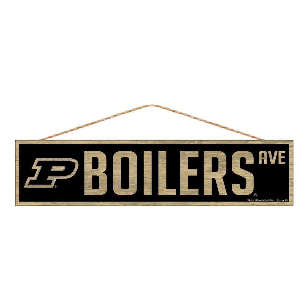 Purdue Boilermakers Sign 4x17 Wood Avenue Design